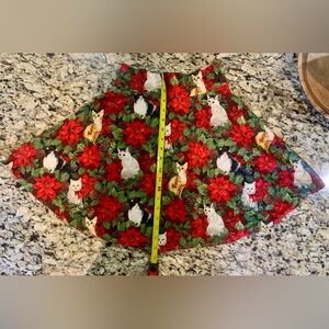 Modcloth Poinsettia Cat Skirt